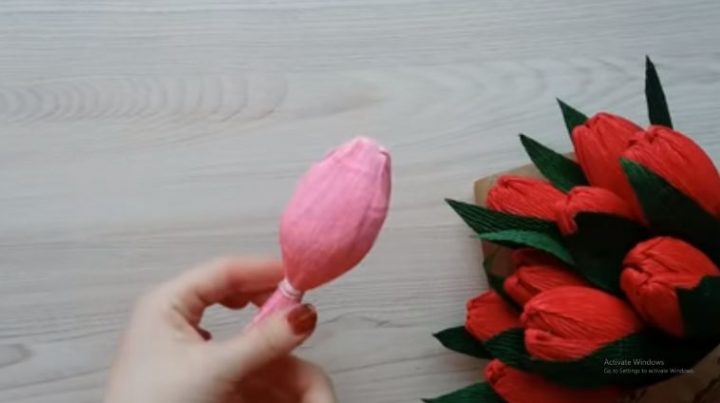 cách làm hoa tulip có kẹo