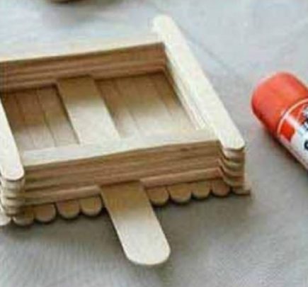 cách làm nhà cho chim bằng que kem gỗ