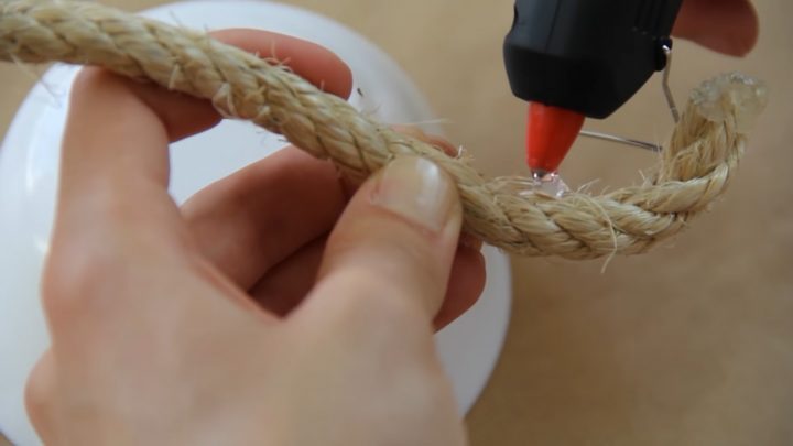 cách làm tô bằng dây thừng