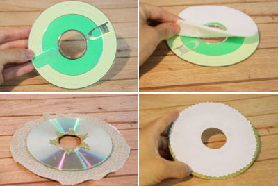 cách làm hộp giấy từ đĩa cd