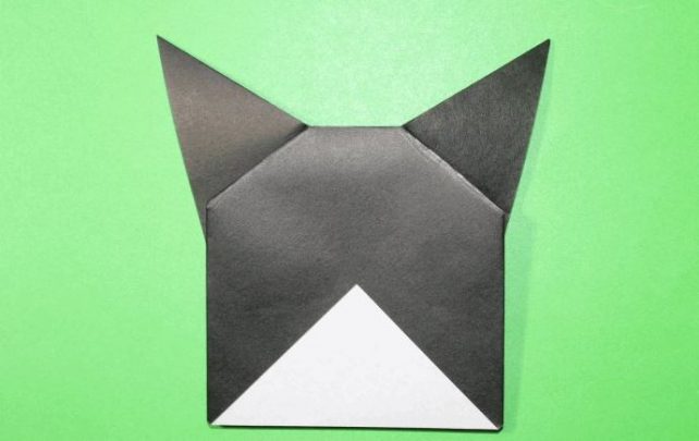 cách gấp con boston terrier origami