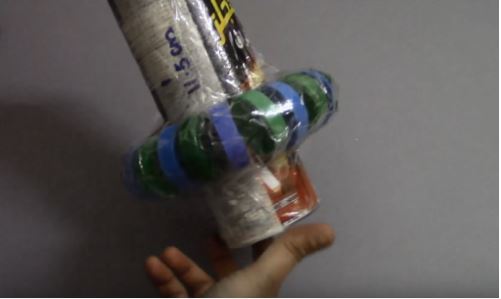 cách làm bình hoa từ ống giấy