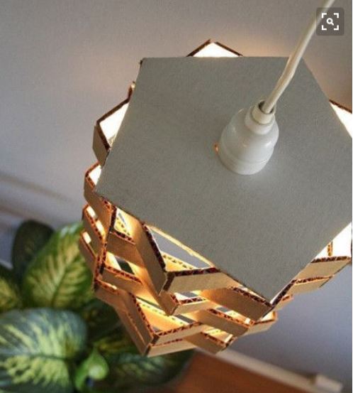 cách làm đèn chụp treo nhà bằng giấy