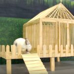 Hướng dẫn làm nhà cho chú thỏ từ que kem gỗ