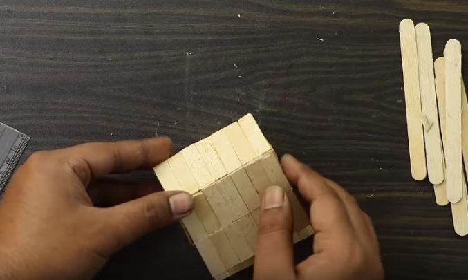 cách làm nhà sàn từ que kem gỗ