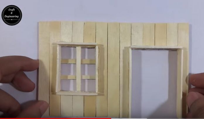 cách làm nhà từ que kem gỗ